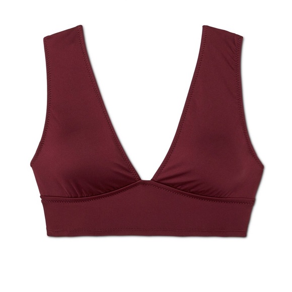 NWT Burgundy Mesh Bikini 2PC - Picture 2 of 3